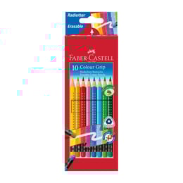 Faber-Castell Моливи Grip 2001, изтриваеми, 10 цвята