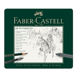 Faber-Castell Комплект моливи Pitt Graphite, 19 броя в метална кутия