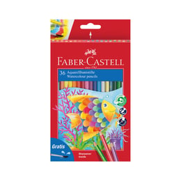 Faber-Castell Акварелни моливи, 36 цвята, с включена четка
