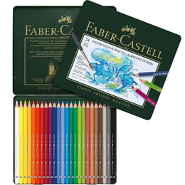 Faber-Castell Акварелни моливи Albrecht Dürer, 24 цвята, в метална кутия