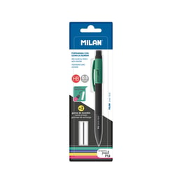 Milan Автоматичен молив PL1, 0.5 mm, с 2 гуми, в блистер, опаковка 24