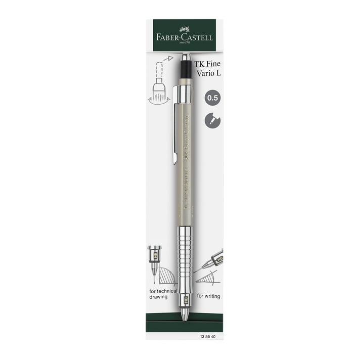 Faber-Castell Автоматичен молив TK-Fine Vario L, 0.5 mm, цвят шампанско