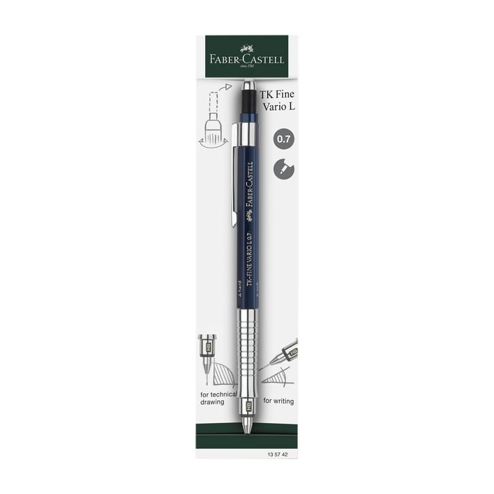 Faber-Castell Автоматичен молив TK-Fine Vario L, 0.7 mm, цвят индиго