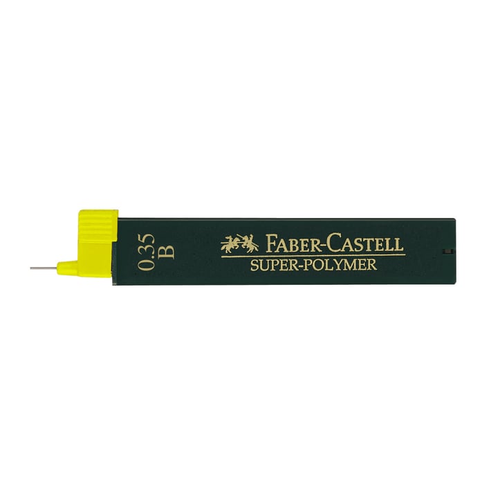 Faber-Castell Мини графити Super-Polymer, 0.35 mm, B, 12 броя