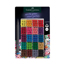 Faber-Castell Тънкописец Grip, 0.4 mm, 20 цвята, 300 броя в дисплей