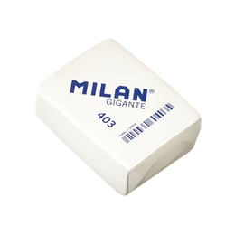 Milan Гума за молив Miga De Pan 403, голяма, бяла, 75 броя