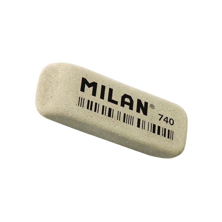Milan Гума за мастило 740G, абразивна, сива, 1000 броя