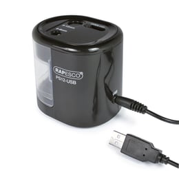Rapesco Острилка PS12, електрическа, с USB, черна