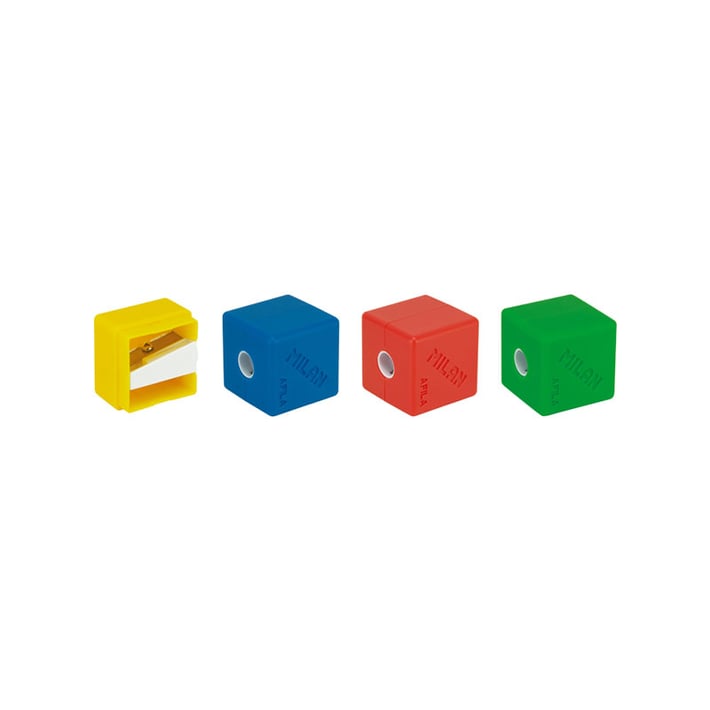 Milan Острилка Cubic, единична, с форма на куб, 16 броя