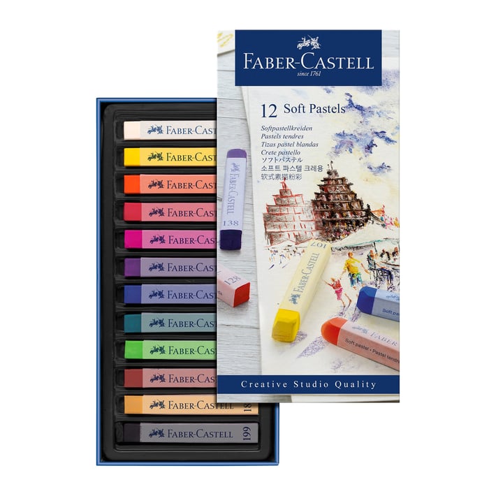 Faber-Castell Пастели Goldfaber, сухи, Soft, 12 цвята