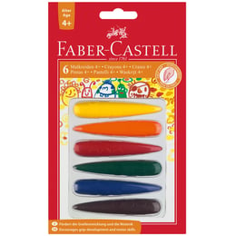 Faber-Castell Пастели Finger, 6 цвята