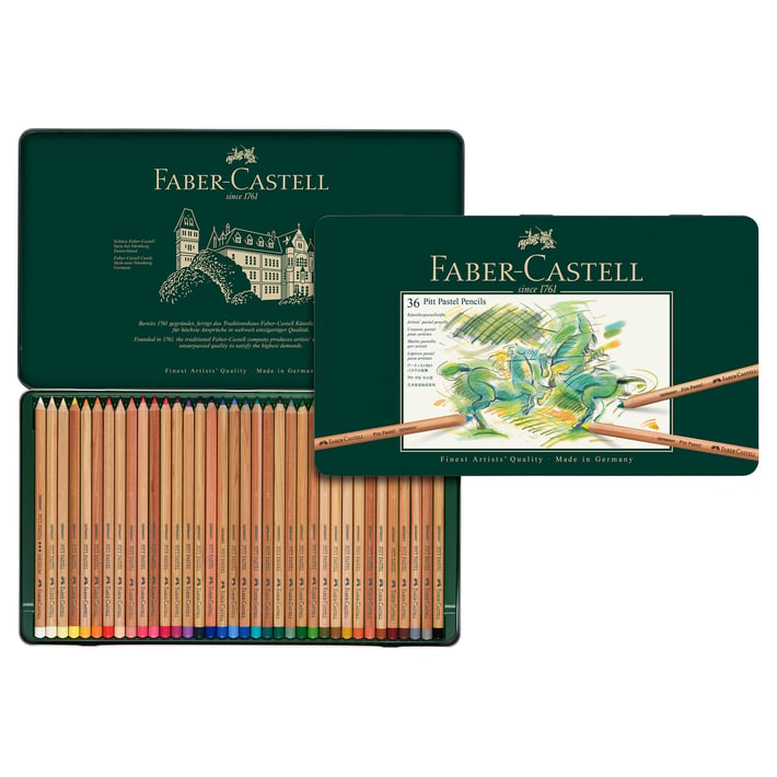 Faber-Castell Цветни моливи Pitt Pastel, 36 цвята