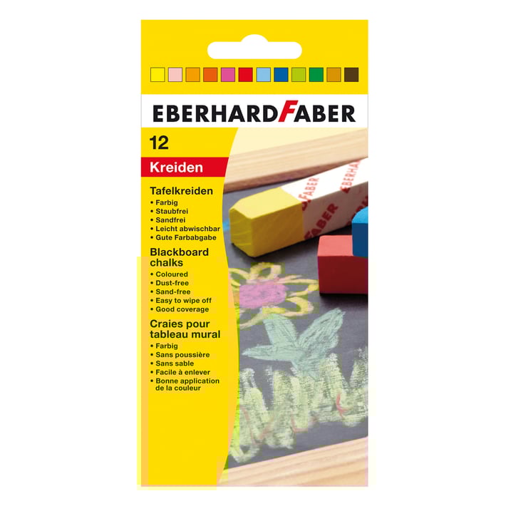 Eberhard Faber Тебешир, 12 цвята