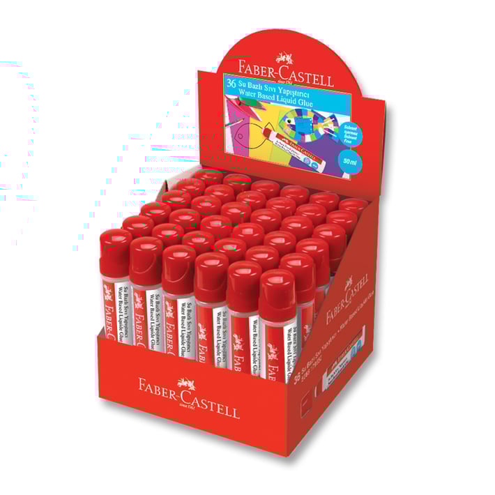 Faber-Castell Течно лепило, с тампон, 50 ml