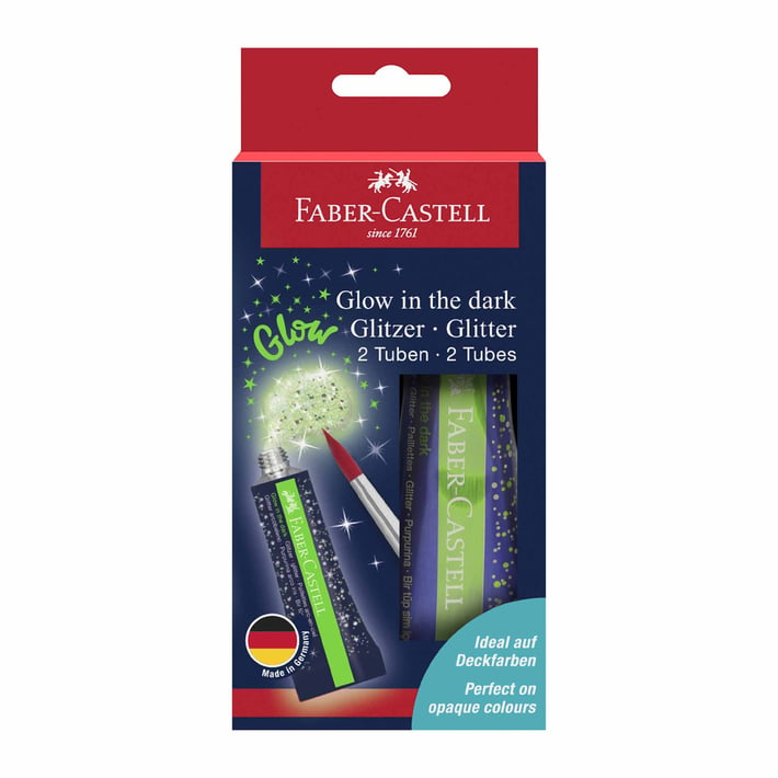 Faber-Castell Лепило Glow, 12 ml, 2 броя блистер