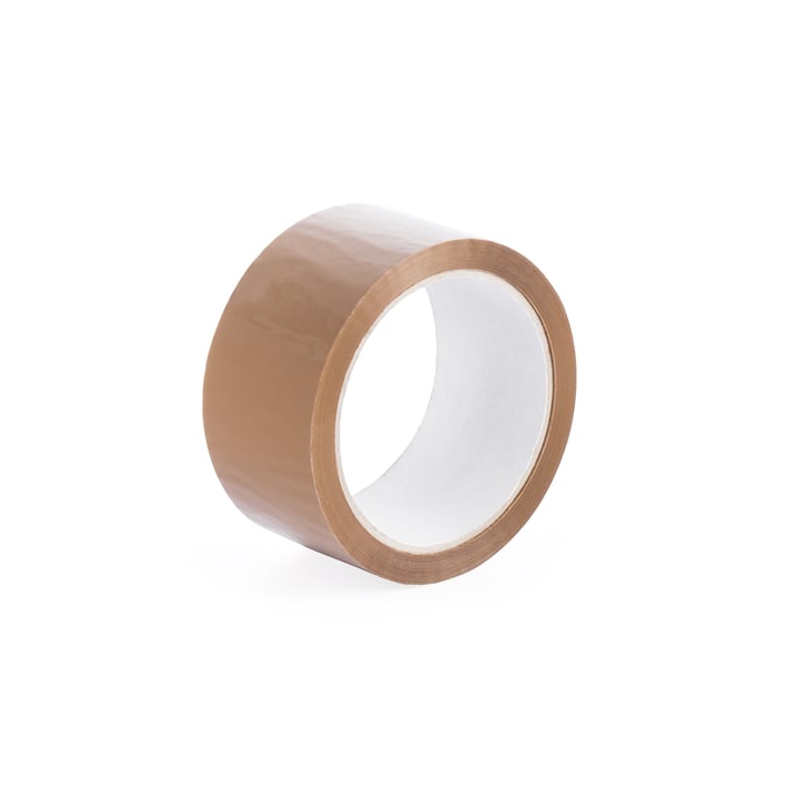 Top Office Тиксо, опаковъчно, 48 mm x 66 m, кафяво, 6 броя