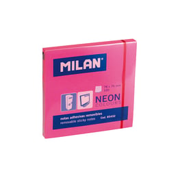 Milan Самозалепващи листчета, 76 x 76 mm, розови, 100 листа, опаковка 10