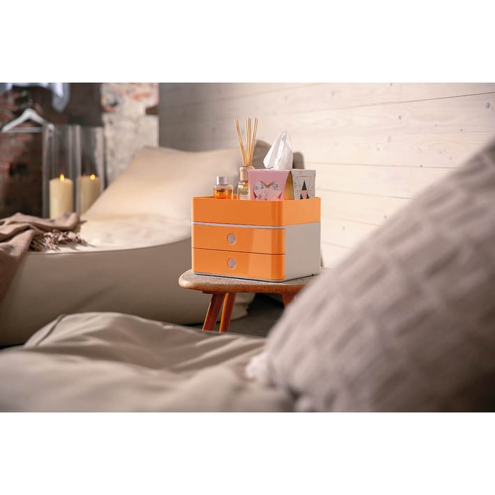 HAN Бокс Allison Smart-Box Plus, с 2 чекмеджета и органайзер, оранжев