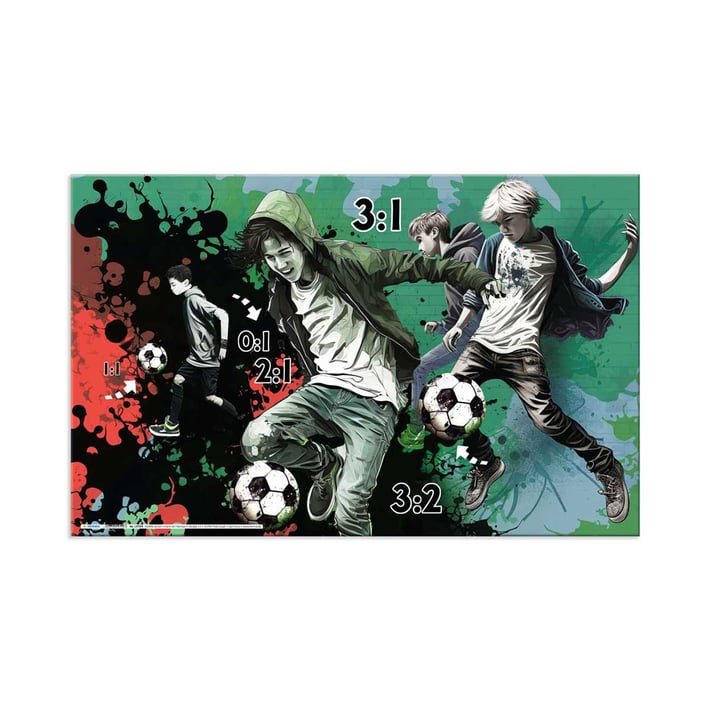 Herma Подложка за бюро Street Soccer, двустранна, 55 х 35 cm, футбол