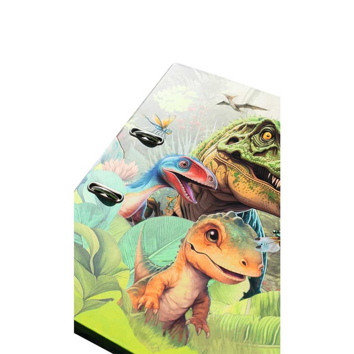 Herma Класьор Dino World, картонен, 7 cm, на динозаври