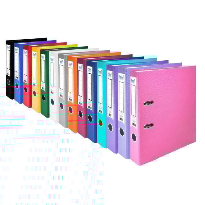 Colori Класьор, 5 cm, PP, с метален кант, лилав