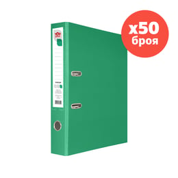 Top Office Класьор, 5 cm, PP, несглобен, зелен, 50 броя