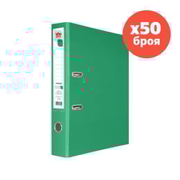Top Office Класьор, 5 cm, PP, несглобен, зелен, 50 броя