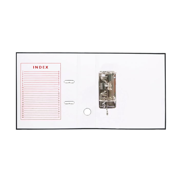 Top Office Класьор, 8 cm, PP, черен