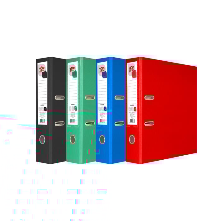 Top Office Класьор, 8 cm, PP, син