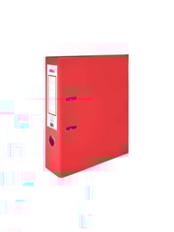 Office 1 Класьор, 8 cm, PP, с метален кант, червен