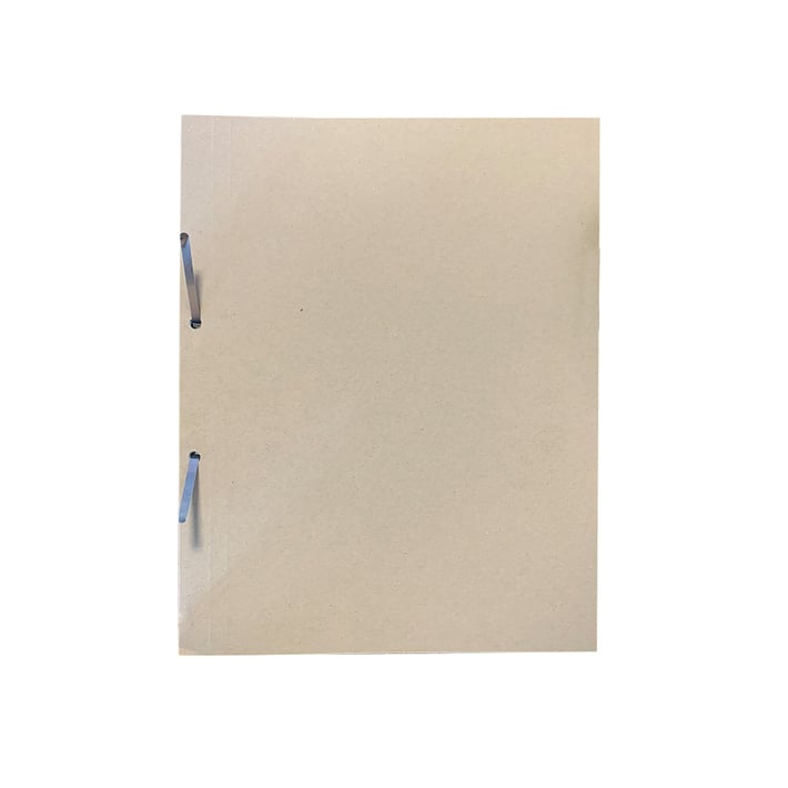 Папка ЕКО, картонена, с машинка, 250 g/m2, бяла, 50 броя