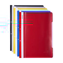 Office 1 Папка, PP, с перфорация, цветове асорти, 12 броя
