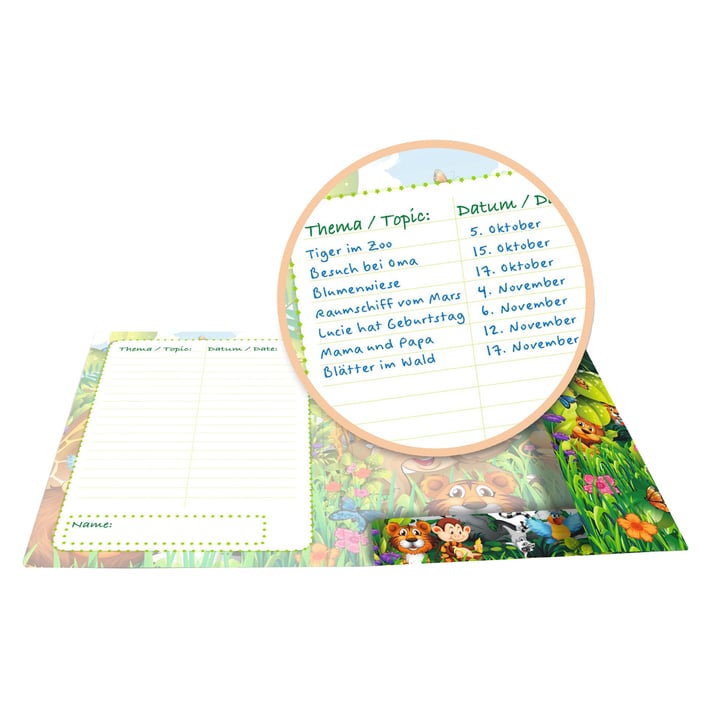 Herma Папка Kindergarten, картонена, с ластик, A4, PP, джунгла