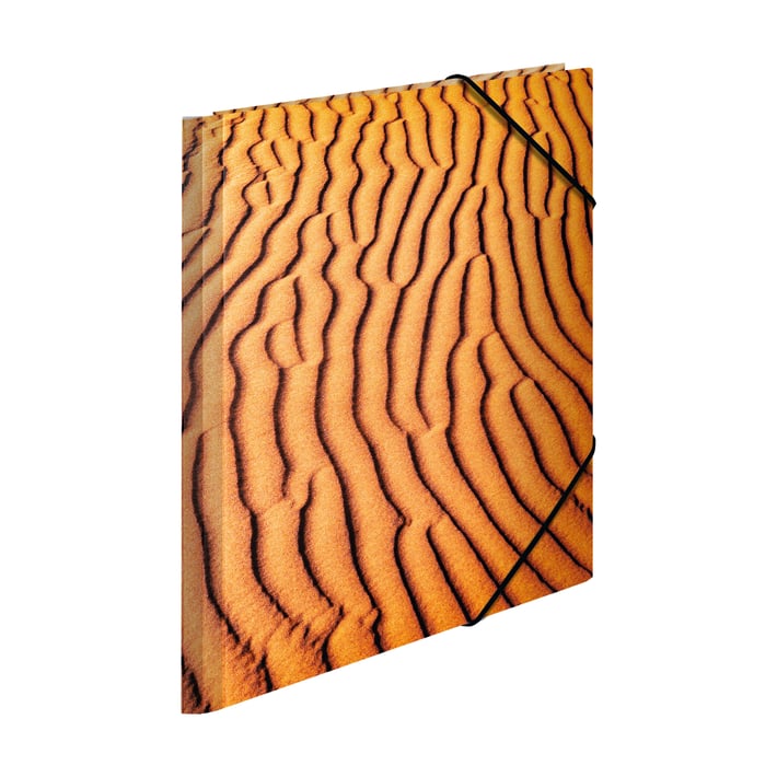 Herma Папка Nature, картонена, с ластик, A4, пясък