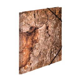 Herma Папка Nature, картонена, с ластик, A4, дърво