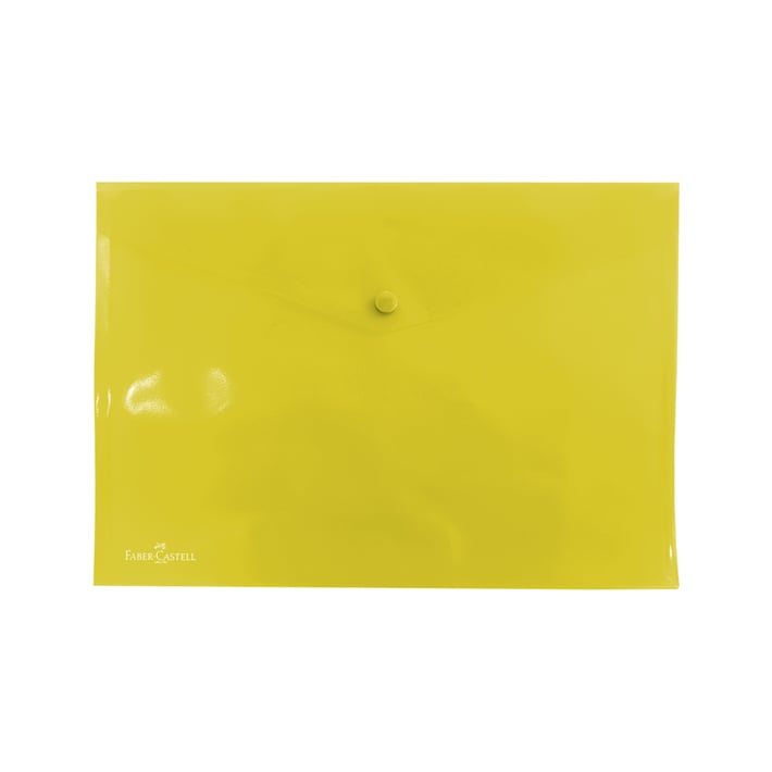 Faber-Castell Папка Clear, PP, с копче, жълта