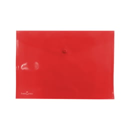 Faber-Castell Папка Clear, PP, с копче, червена
