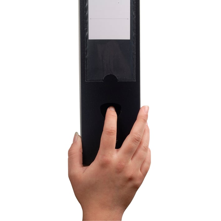 Exacompta Бокс с копче, A4, PP, 8 cm, хоризонтален и вертикален, черен