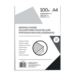 Fellowes Корици за подвързване, картонени, А4 210 g/m2, черни, 100 броя