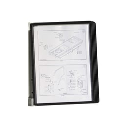 Durable Информационна система Vario Magnetic Wall, A4, с 5 джоба, черна