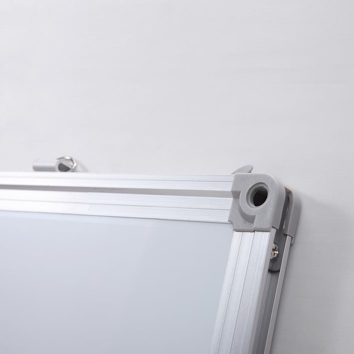 Top Office Бяла дъска, 60 x 90 cm, магнитна, с алуминиева рамка