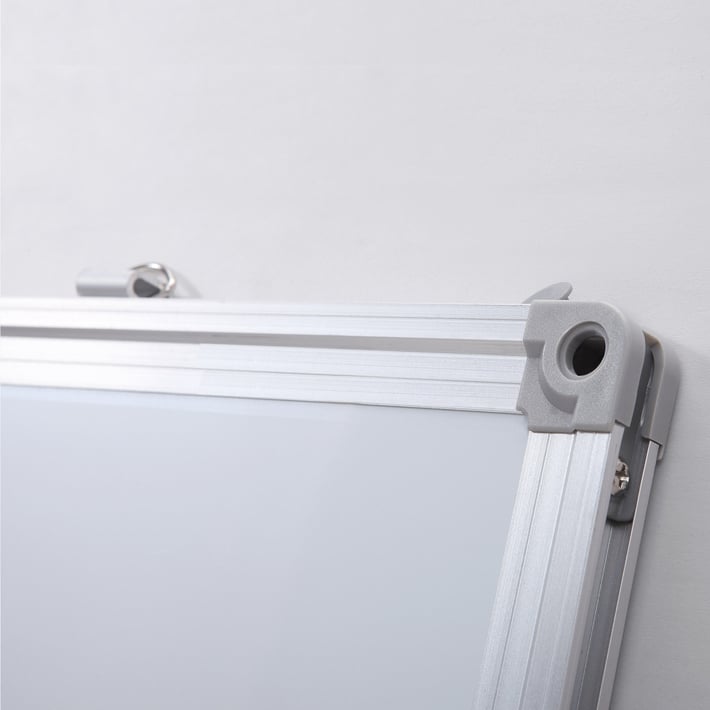 Top Office Бяла дъска, 90 x 120 cm, магнитна, с алуминиева рамка