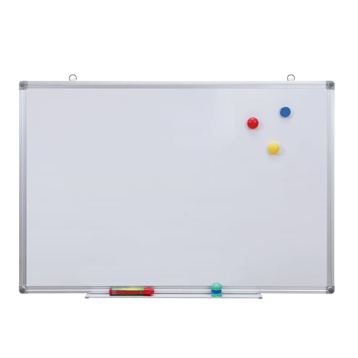 Top Office Бяла дъска, 120 x 240 cm, магнитна, с алуминиева рамка