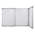 Top Office Бяла дъска, 120 x 480 (120 + 240 + 120) cm, тройна, магнитна, с алуминиева рамка