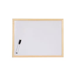 Top Office Бяла дъска, с дървена рамка, 60 x 90 cm