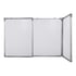Office 1 Бяла дъска, тройна, 120 x 480 (120 + 240 + 120) cm, магнитна, с алуминиева рамка
