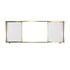 Office 1 Система бели дъски Double Sliding, за дисплей 65''