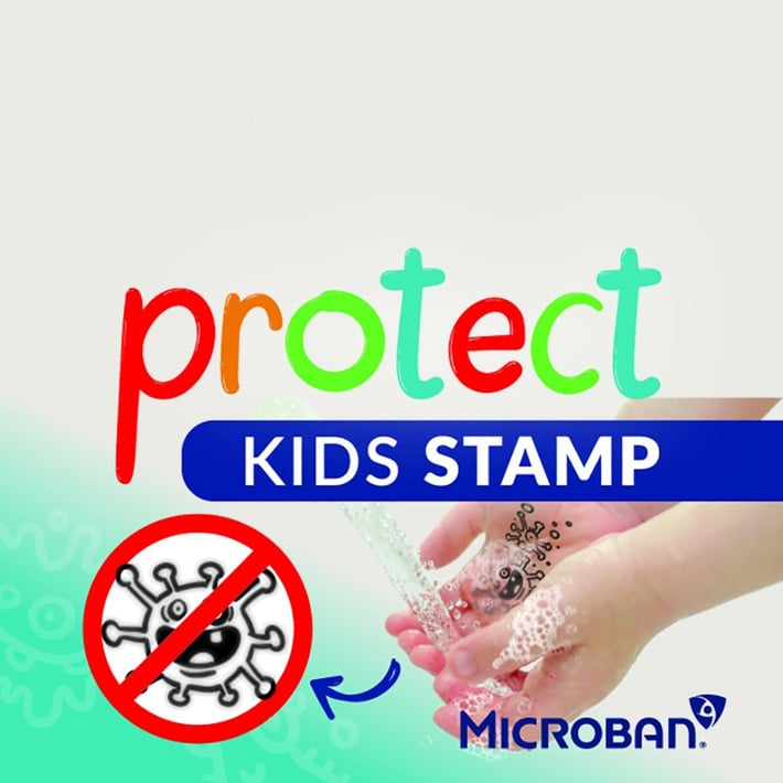 Colop Печат Microban Printer 20 Protect Kids, правоъгълен, черен