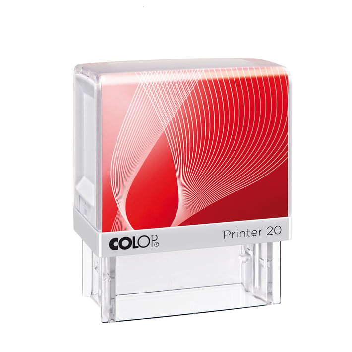 Colop Печат Printer 20, правоъгълен, 14 x 38 mm, червен
