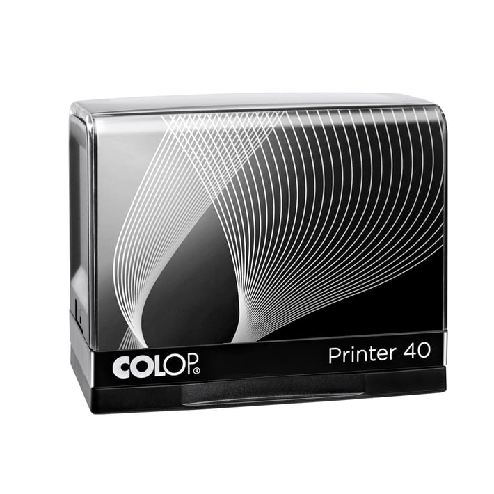 Colop Печат Printer 40, правоъгълен, 23 x 59 mm, черен